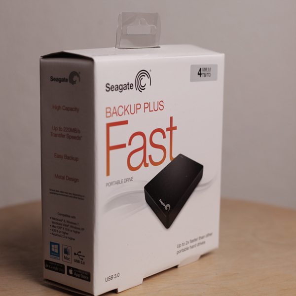 Schnell, viel Speicherplatz und handlich: BackupPlus Portable Fast 4TB 