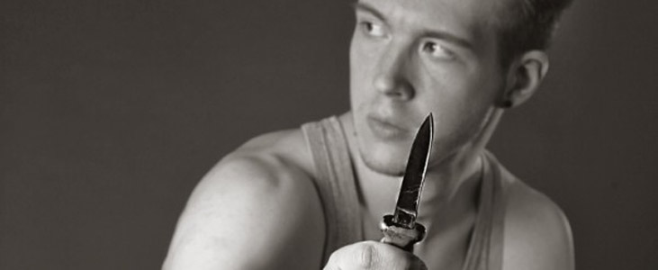 Gangster-mit-Messer