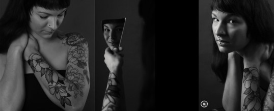 Tattoo-Portraits  in Schwarz-Weiß