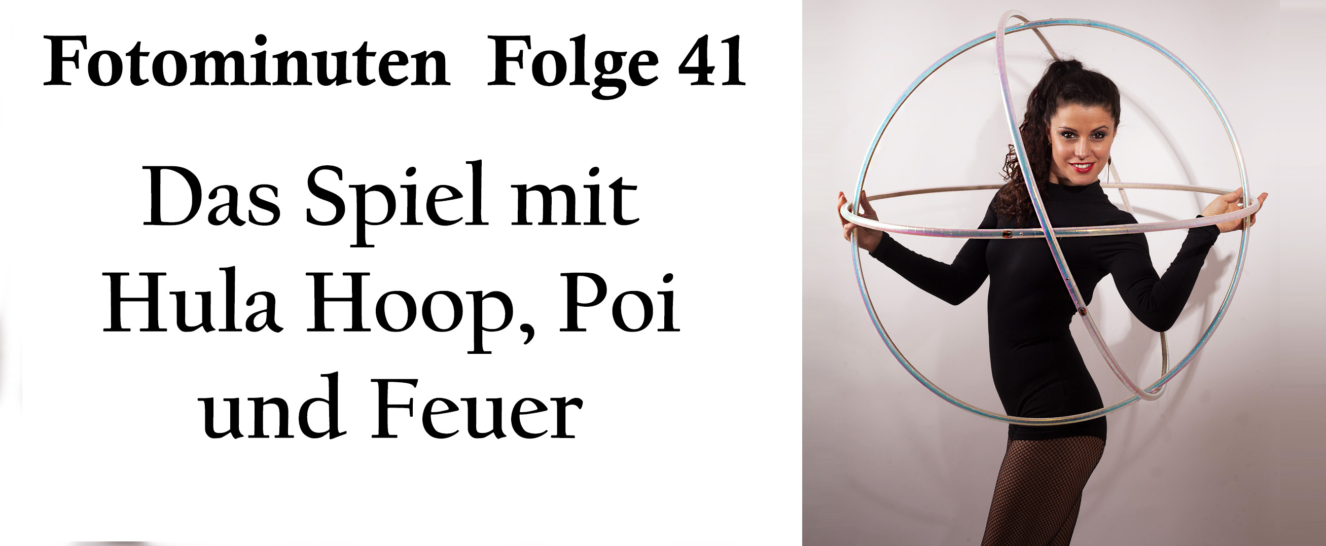 Fotominunten-Feuer-Akrobatin
